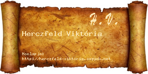 Herczfeld Viktória névjegykártya